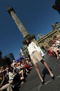 Newcastle Fashion Week 2012 at Grey's Monument