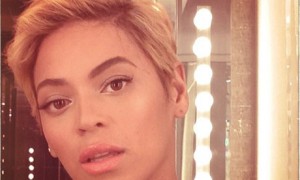 Beyoncé's new haircut in short style